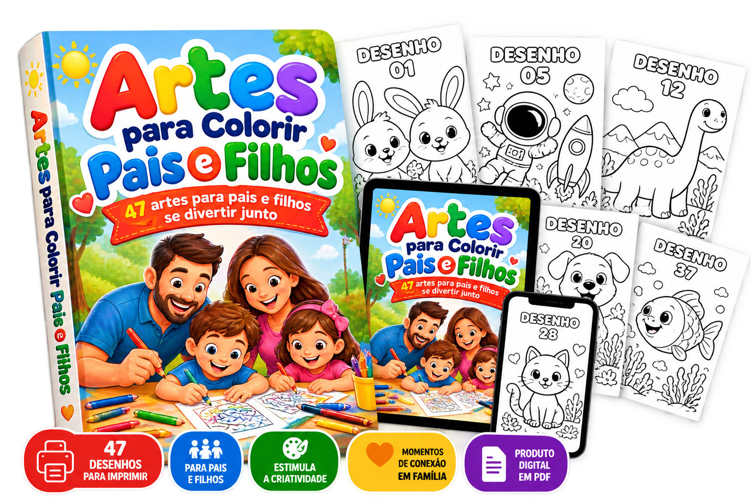 47 Artes para Colorir